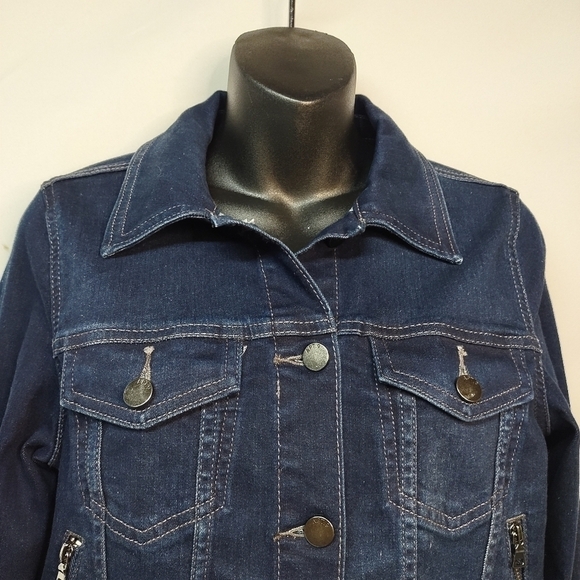 Apt. 9 Women's Blue Denim Jean Jacket Size XS - Picture 3 of 8